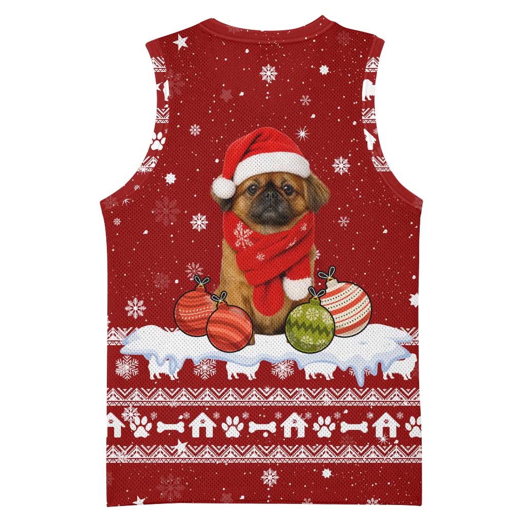 Pekingese Dog I Believe In Santa Paws Christmas Basketball Jersey Xmas Holiday Patterns - Wonder Print Shop