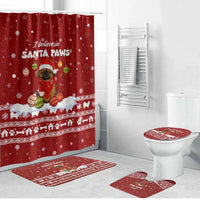 Pekingese Dog I Believe In Santa Paws Christmas Bathroom Set Xmas Holiday Patterns - Wonder Print Shop