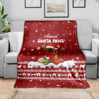 Pekingese Dog I Believe In Santa Paws Christmas Blanket Xmas Holiday Patterns - Wonder Print Shop