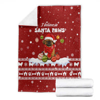 Pekingese Dog I Believe In Santa Paws Christmas Blanket Xmas Holiday Patterns - Wonder Print Shop