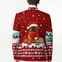 Pekingese Dog I Believe In Santa Paws Christmas Blazer Xmas Holiday Patterns - Wonder Print Shop