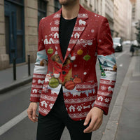 Pekingese Dog I Believe In Santa Paws Christmas Blazer Xmas Holiday Patterns - Wonder Print Shop