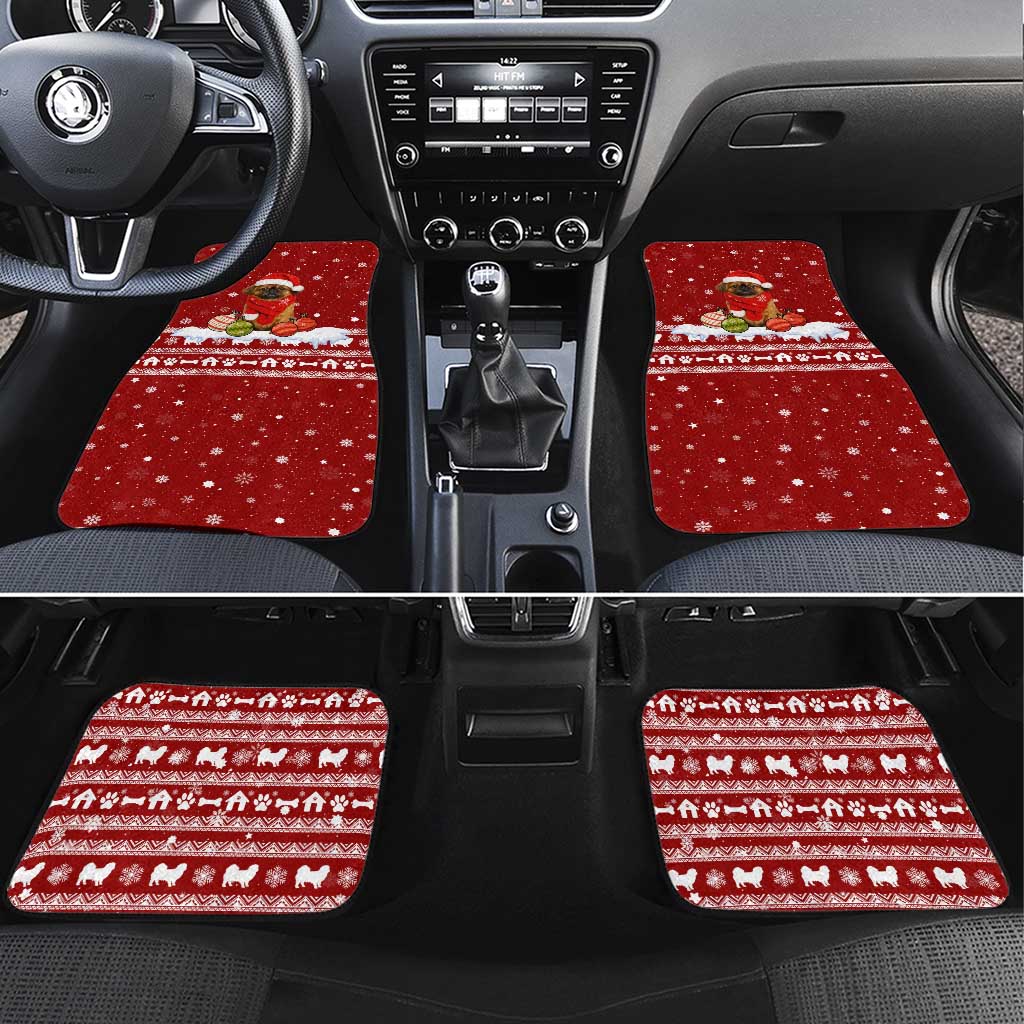 Pekingese Dog I Believe In Santa Paws Christmas Car Mats Xmas Holiday Patterns - Wonder Print Shop