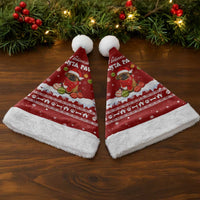 Pekingese Dog I Believe In Santa Paws Christmas Santa Hat Xmas Holiday Patterns - Wonder Print Shop