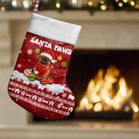Pekingese Dog I Believe In Santa Paws Christmas Stocking Xmas Holiday Patterns - Wonder Print Shop