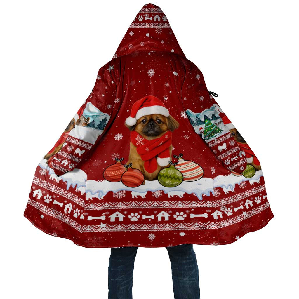 Pekingese Dog I Believe In Santa Paws Christmas Cloak Xmas Holiday Patterns - Wonder Print Shop