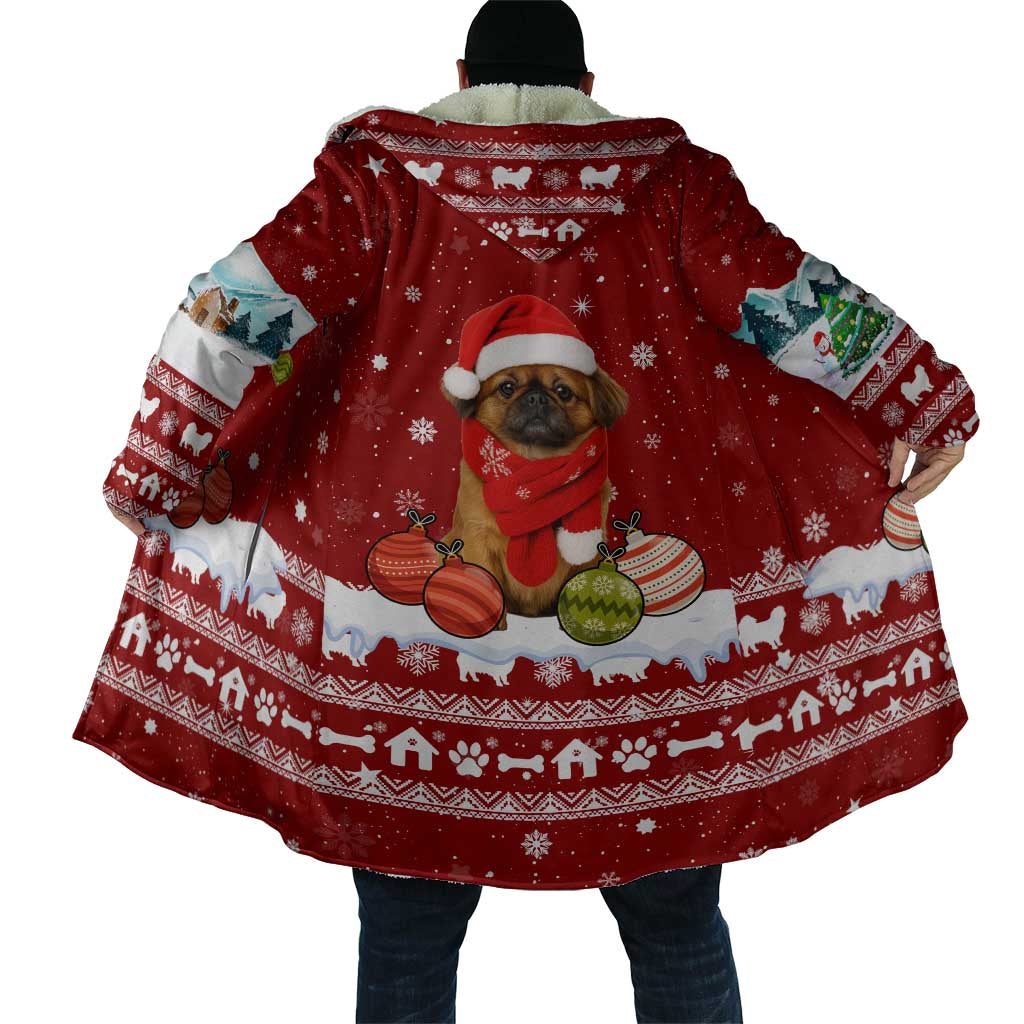 Pekingese Dog I Believe In Santa Paws Christmas Cloak Xmas Holiday Patterns - Wonder Print Shop