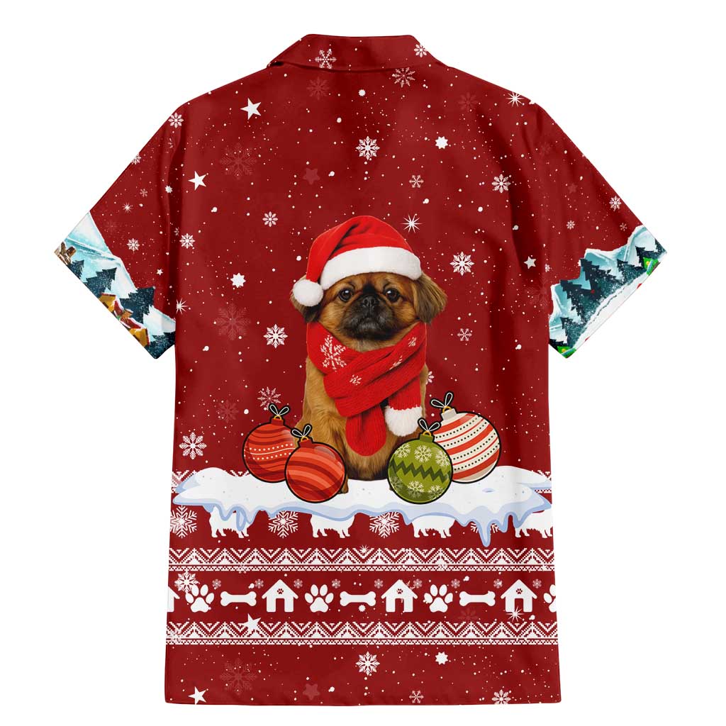 Pekingese Dog I Believe In Santa Paws Christmas Family Matching Mermaid Dress and Hawaiian Shirt Xmas Holiday Patterns - Wonder Print Shop