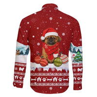 Pekingese Dog I Believe In Santa Paws Christmas Family Matching Off The Shoulder Long Sleeve Dress and Hawaiian Shirt Xmas Holiday Patterns - Wonder Print Shop