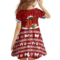 Pekingese Dog I Believe In Santa Paws Christmas Family Matching Off Shoulder Maxi Dress and Hawaiian Shirt Xmas Holiday Patterns - Wonder Print Shop