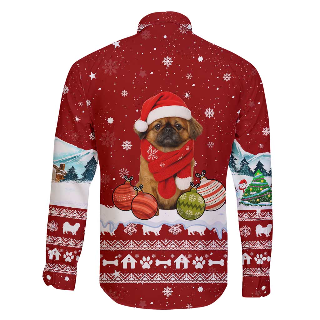 Pekingese Dog I Believe In Santa Paws Christmas Family Matching Short Sleeve Bodycon Dress and Hawaiian Shirt Xmas Holiday Patterns - Wonder Print Shop