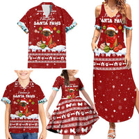 Pekingese Dog I Believe In Santa Paws Christmas Family Matching Summer Maxi Dress and Hawaiian Shirt Xmas Holiday Patterns - Wonder Print Shop