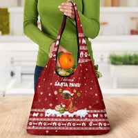 Pekingese Dog I Believe In Santa Paws Christmas Grocery Bag Xmas Holiday Patterns - Wonder Print Shop