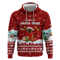 Pekingese Dog I Believe In Santa Paws Christmas Hoodie Xmas Holiday Patterns - Wonder Print Shop
