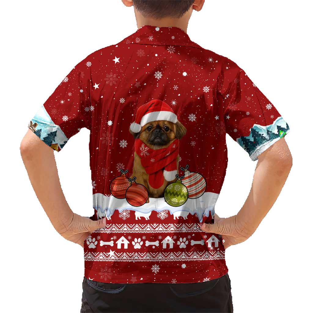 Pekingese Dog I Believe In Santa Paws Christmas Kid Hawaiian Shirt Xmas Holiday Patterns - Wonder Print Shop
