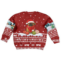 Pekingese Dog I Believe In Santa Paws Christmas Kid Ugly Christmas Sweater Xmas Holiday Patterns - Wonder Print Shop