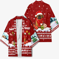 Pekingese Dog I Believe In Santa Paws Christmas Kimono Xmas Holiday Patterns - Wonder Print Shop