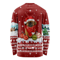 Pekingese Dog I Believe In Santa Paws Christmas Long Sleeve Shirt Xmas Holiday Patterns - Wonder Print Shop