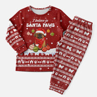 Pekingese Dog I Believe In Santa Paws Christmas Pajama Set Xmas Holiday Patterns - Wonder Print Shop