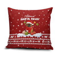 Pekingese Dog I Believe In Santa Paws Christmas Pillow Cover Xmas Holiday Patterns - Wonder Print Shop