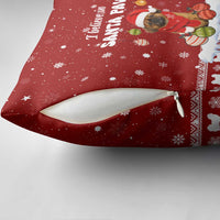 Pekingese Dog I Believe In Santa Paws Christmas Pillow Cover Xmas Holiday Patterns - Wonder Print Shop