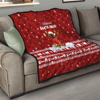 Pekingese Dog I Believe In Santa Paws Christmas Quilt Xmas Holiday Patterns - Wonder Print Shop