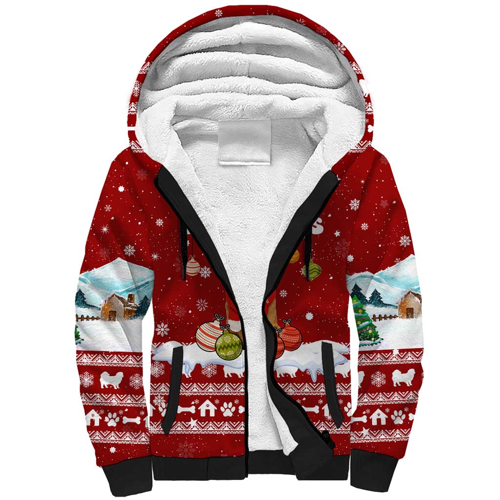 Pekingese Dog I Believe In Santa Paws Christmas Sherpa Hoodie Xmas Holiday Patterns - Wonder Print Shop