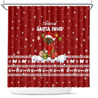 Pekingese Dog I Believe In Santa Paws Christmas Shower Curtain Xmas Holiday Patterns - Wonder Print Shop
