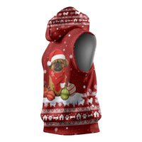 Pekingese Dog I Believe In Santa Paws Christmas Sleeveless Hoodie Xmas Holiday Patterns - Wonder Print Shop
