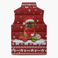 Pekingese Dog I Believe In Santa Paws Christmas Sleeveless Puffer Jacket Xmas Holiday Patterns - Wonder Print Shop