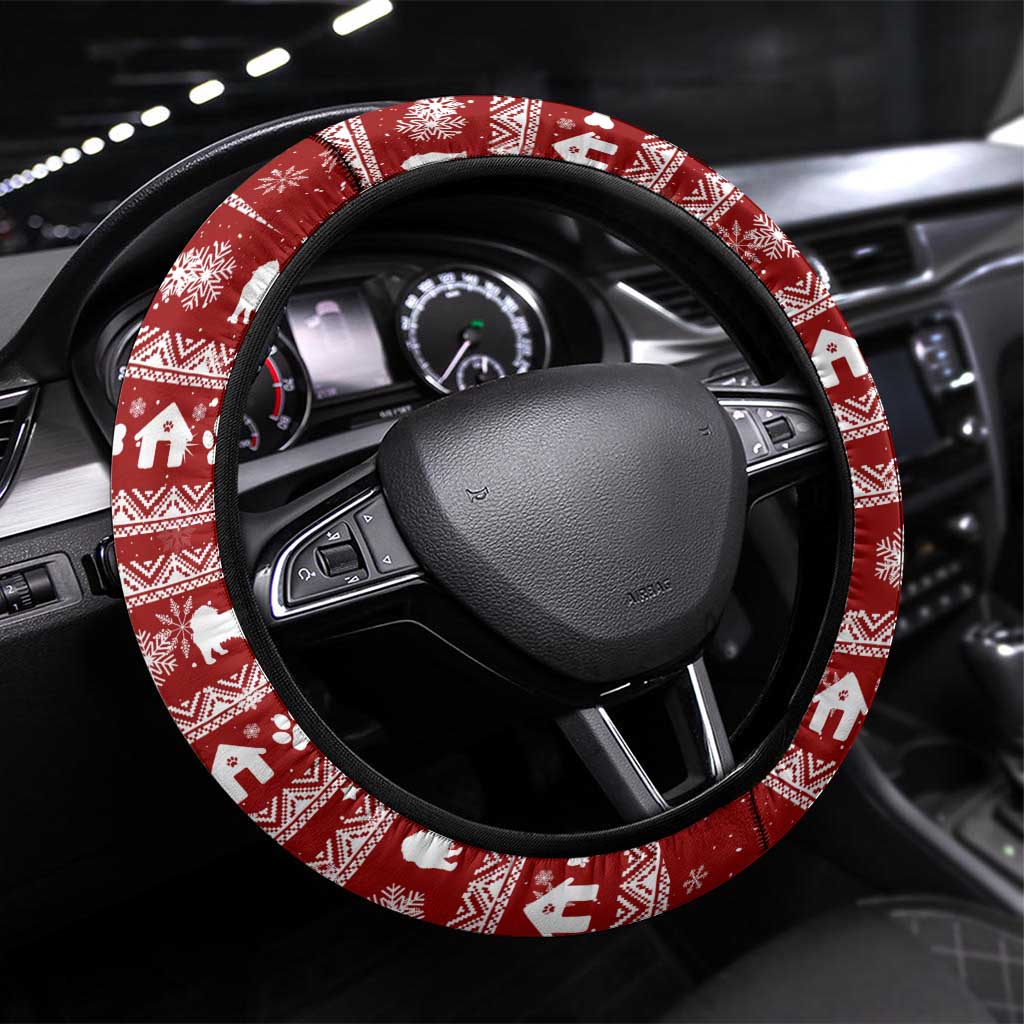 Pekingese Dog I Believe In Santa Paws Christmas Steering Wheel Cover Xmas Holiday Patterns - Wonder Print Shop