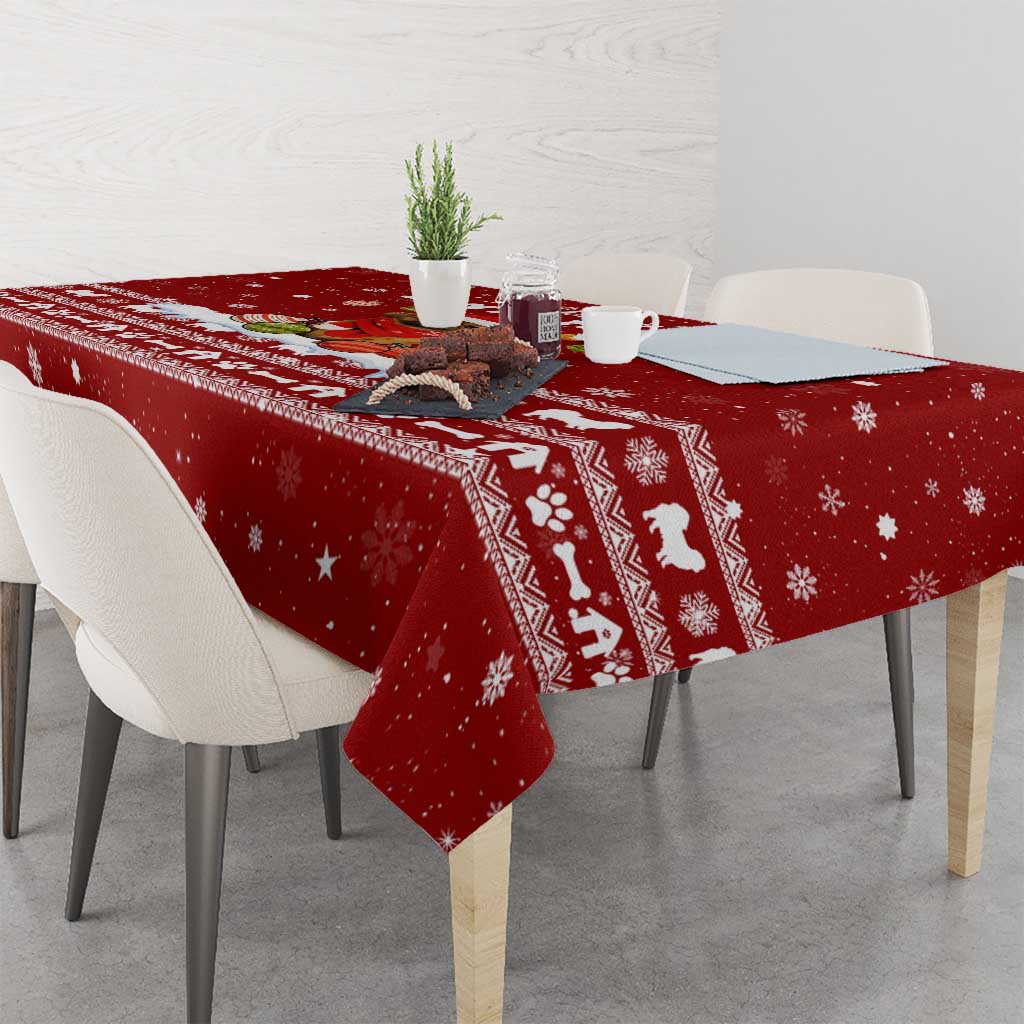 Pekingese Dog I Believe In Santa Paws Christmas Tablecloth Xmas Holiday Patterns - Wonder Print Shop