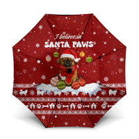 Pekingese Dog I Believe In Santa Paws Christmas Umbrella Xmas Holiday Patterns - Wonder Print Shop