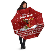 Pekingese Dog I Believe In Santa Paws Christmas Umbrella Xmas Holiday Patterns - Wonder Print Shop