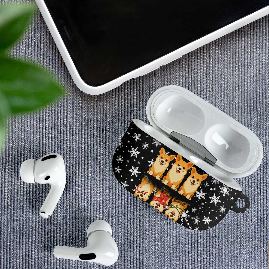 Pembroke Welsh Corgi Dog Christmas AirPods Case Xmas Holiday Patterns - Wonder Print Shop