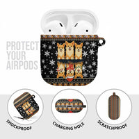 Pembroke Welsh Corgi Dog Christmas AirPods Case Xmas Holiday Patterns - Wonder Print Shop
