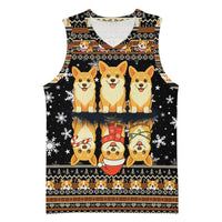 Pembroke Welsh Corgi Dog Christmas Basketball Jersey Xmas Holiday Patterns - Wonder Print Shop