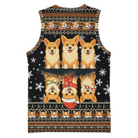 Pembroke Welsh Corgi Dog Christmas Basketball Jersey Xmas Holiday Patterns - Wonder Print Shop