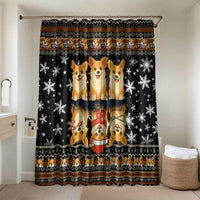 Pembroke Welsh Corgi Dog Christmas Bathroom Set Xmas Holiday Patterns - Wonder Print Shop