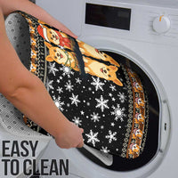 Pembroke Welsh Corgi Dog Christmas Bathroom Set Xmas Holiday Patterns - Wonder Print Shop