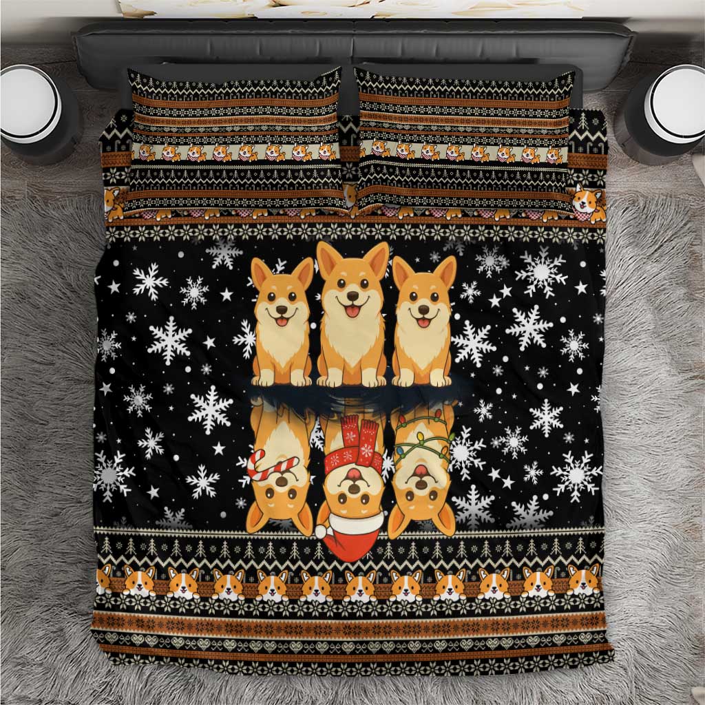 Pembroke Welsh Corgi Dog Christmas Bedding Set Xmas Holiday Patterns - Wonder Print Shop