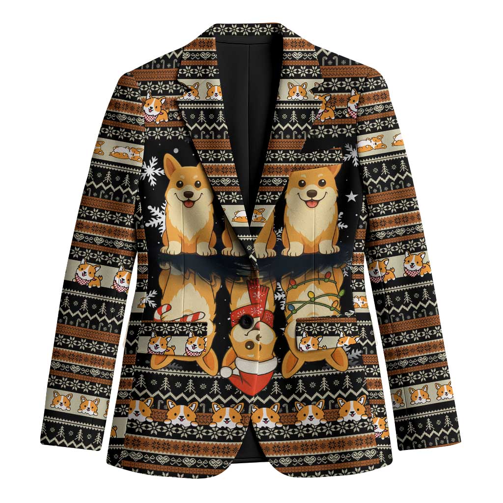 Pembroke Welsh Corgi Dog Christmas Blazer Xmas Holiday Patterns - Wonder Print Shop