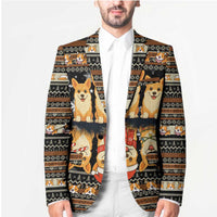 Pembroke Welsh Corgi Dog Christmas Blazer Xmas Holiday Patterns - Wonder Print Shop