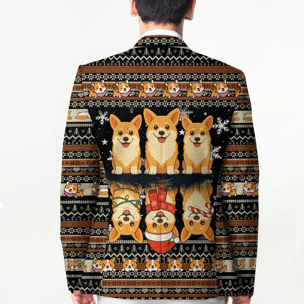 Pembroke Welsh Corgi Dog Christmas Blazer Xmas Holiday Patterns - Wonder Print Shop
