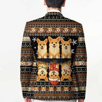 Pembroke Welsh Corgi Dog Christmas Blazer Xmas Holiday Patterns - Wonder Print Shop