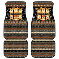 Pembroke Welsh Corgi Dog Christmas Car Mats Xmas Holiday Patterns - Wonder Print Shop