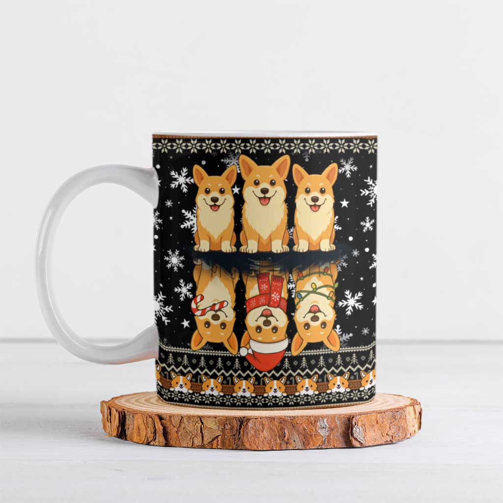 Pembroke Welsh Corgi Dog Christmas Ceramic Mug Xmas Holiday Patterns - Wonder Print Shop