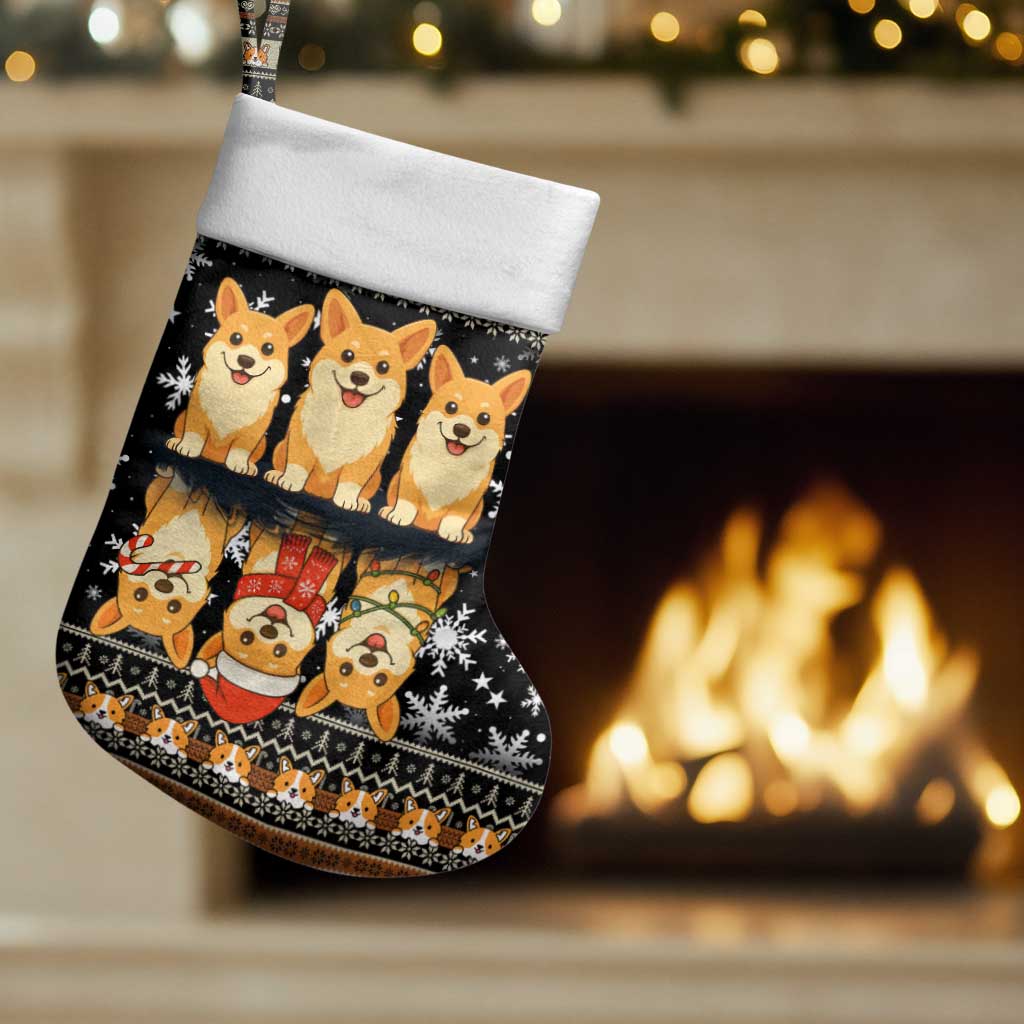 Pembroke Welsh Corgi Dog Christmas Stocking Xmas Holiday Patterns - Wonder Print Shop