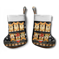 Pembroke Welsh Corgi Dog Christmas Stocking Xmas Holiday Patterns - Wonder Print Shop