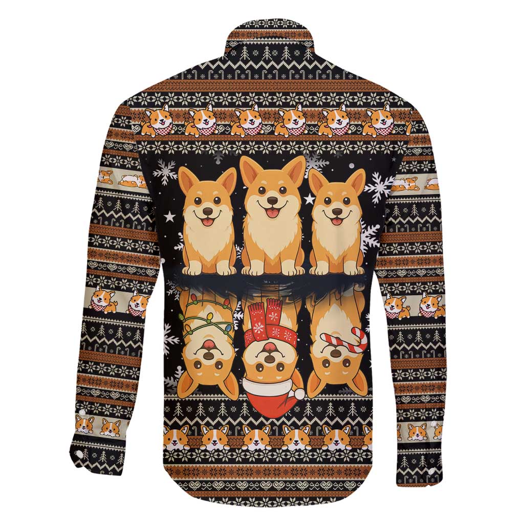 Pembroke Welsh Corgi Dog Christmas Family Matching Puletasi and Hawaiian Shirt Xmas Holiday Patterns - Wonder Print Shop